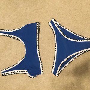 Women's XL Blue WhipStitch Bikini Set
